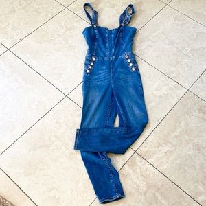 Guess Eco Sweetheart Denim Overalls